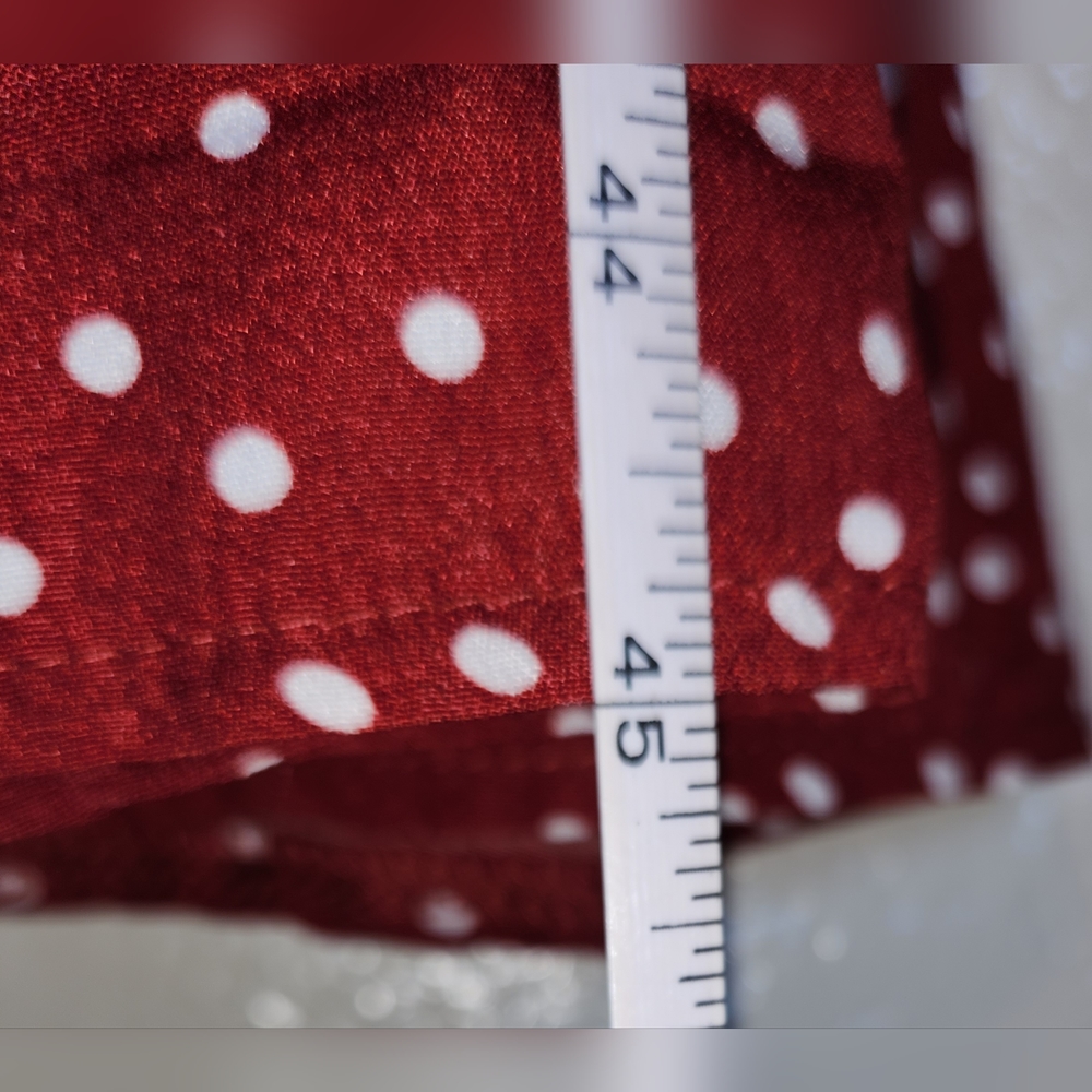 Red polka dot summer dress with pockets - Picture 8 of 8